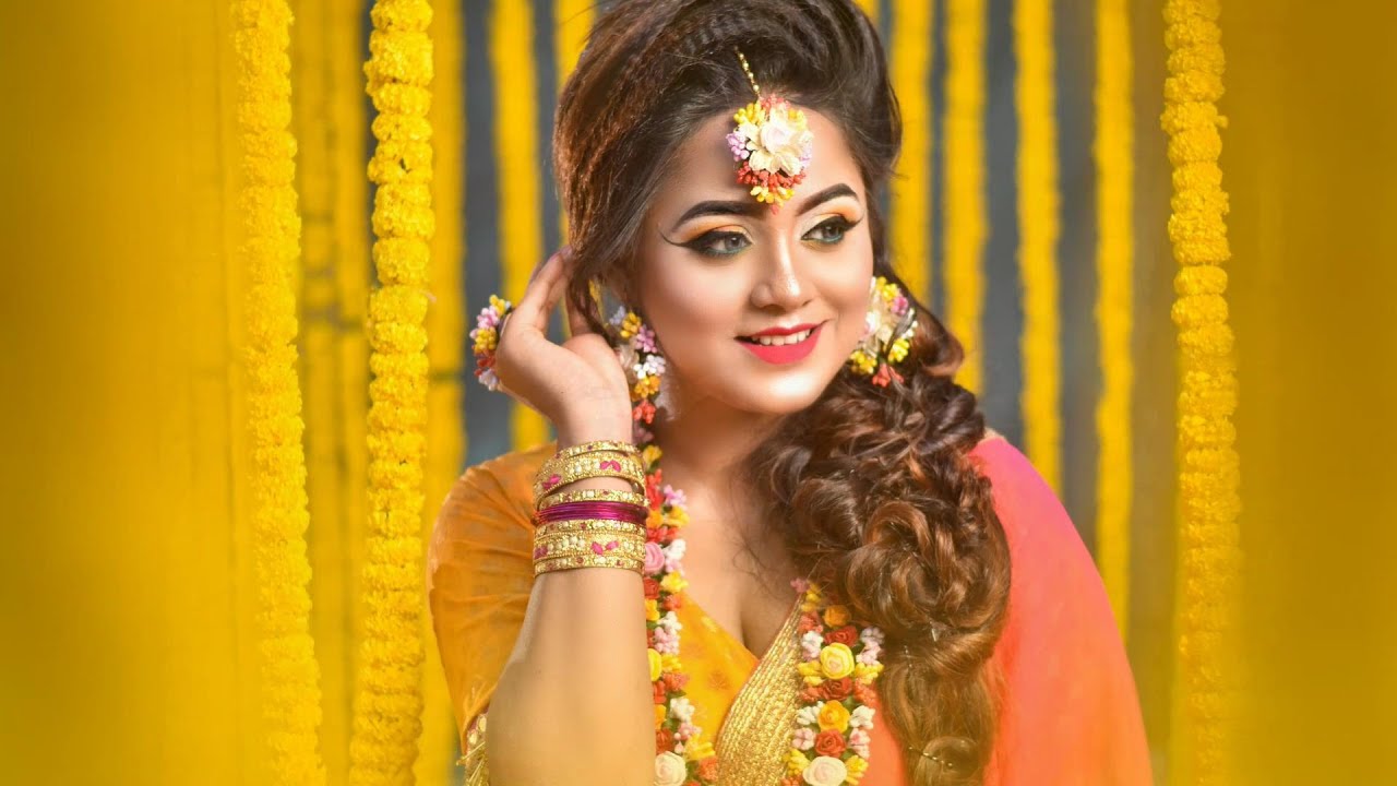 haldi look Bridal makeup look