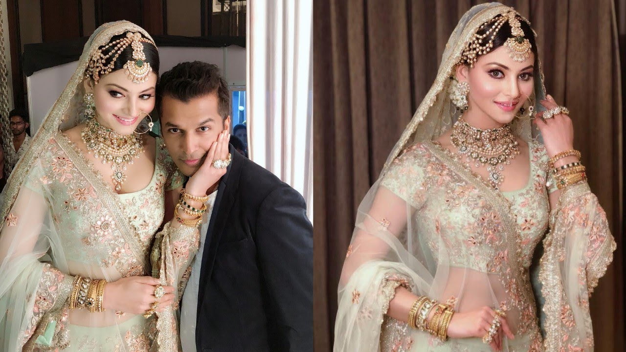 Urvashi Rautella's wedding dress